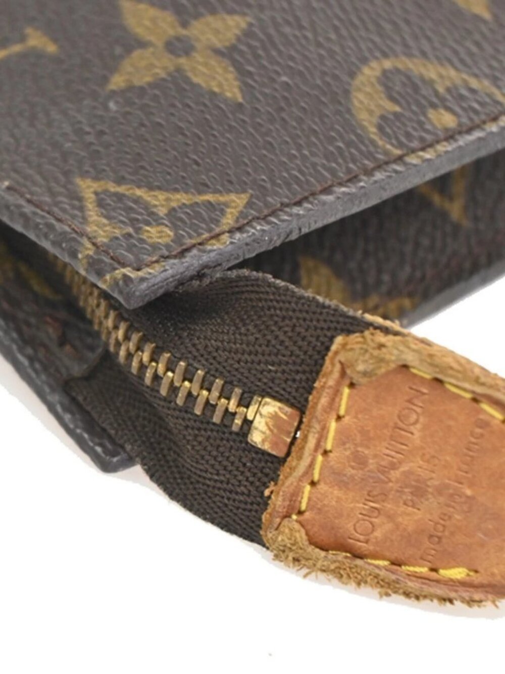 LOUIS VUITTON BUCKET PM Mini Clutch Pouch Bag Monogram Leather France 02KC735 - Picture 7 of 16